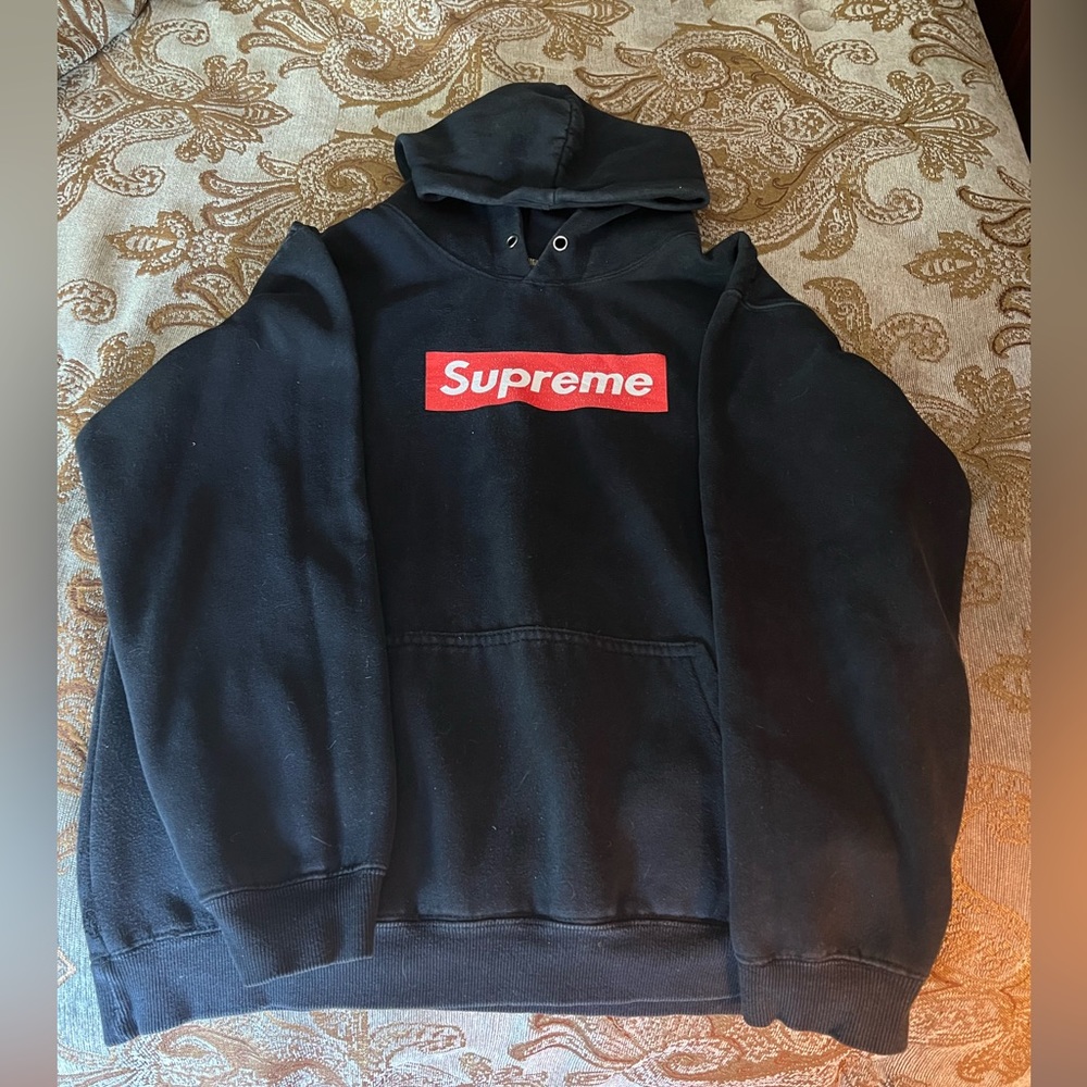 Youth XL supreme black hoodie